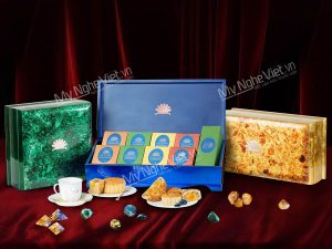 Hộp sơn mài đựng bánh trung thu