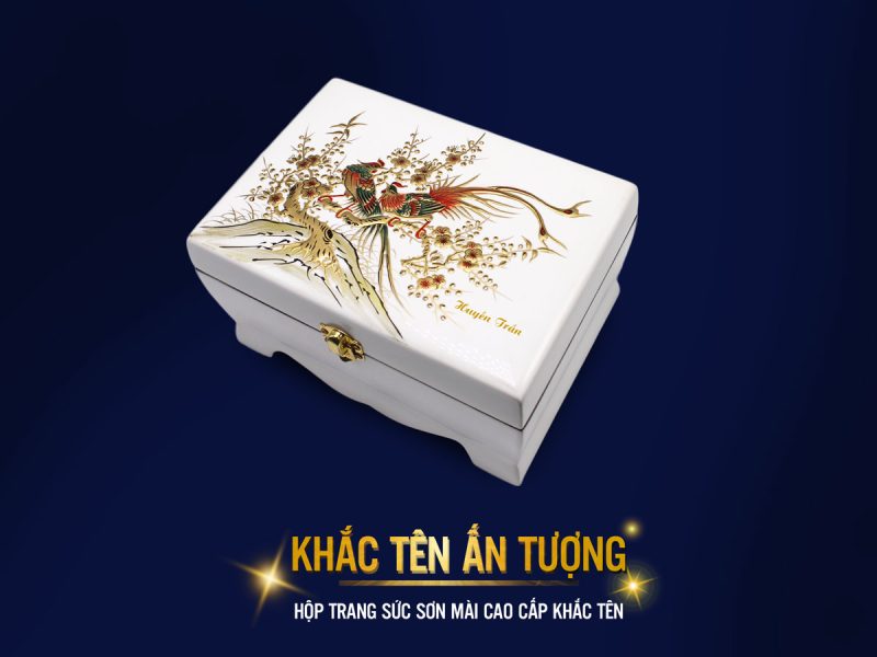 Hộp nữ trang sơn mài quà tặng sếp nữ cao cấp