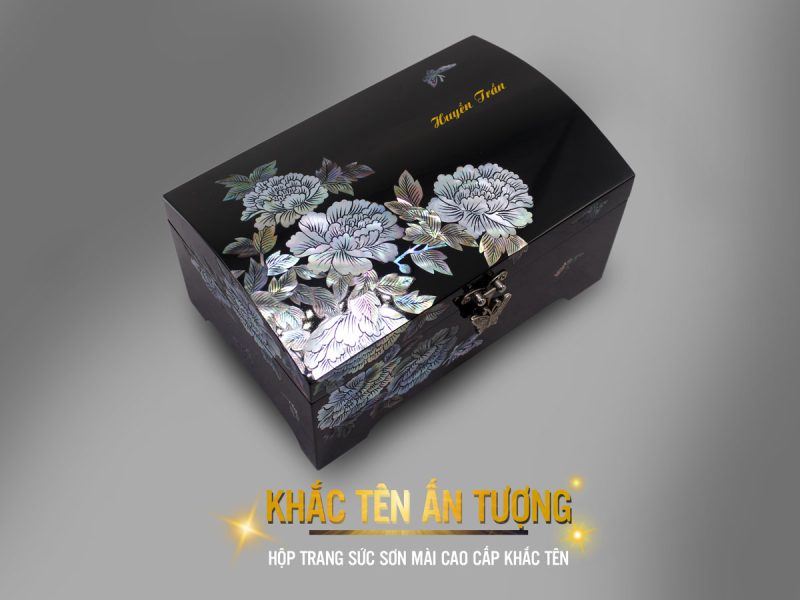 Hộp nữ trang sơn mài quà tặng sếp nữ cao cấp