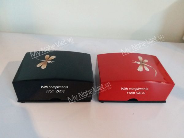 Hộp danh thiếp sơn mài khắc laser