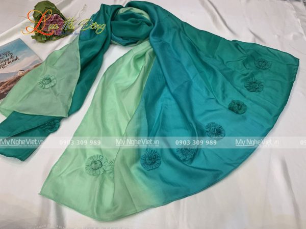 Khăn Choàng Cổ Hà Đông Đính Hoa MNV-KL48-13