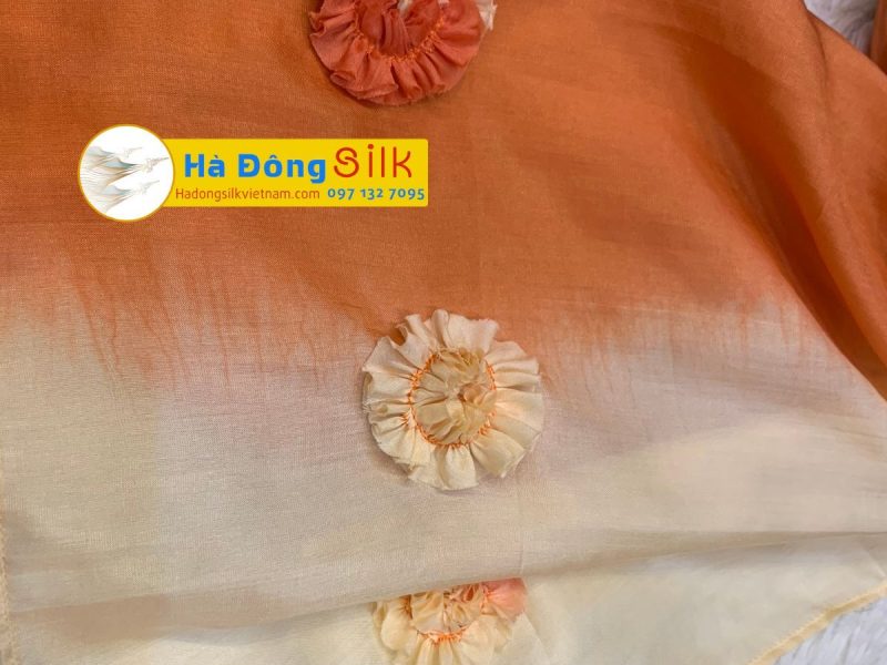 Khăn Choàng Cổ Hà Đông Đính Hoa MNV-KL48-26 - Ảnh 2