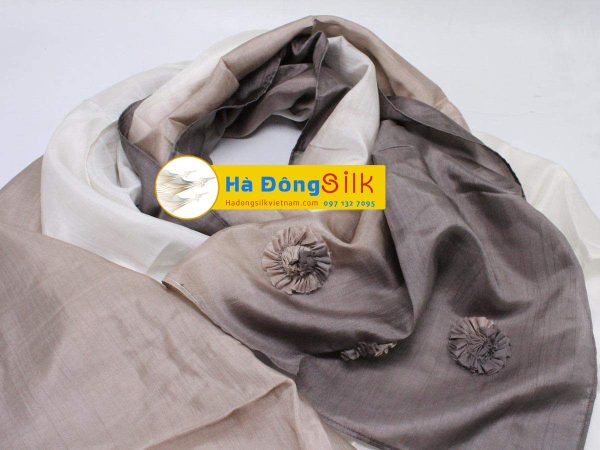 Khăn Choàng Cổ Hà Đông Đính Hoa MNV-KL48-24