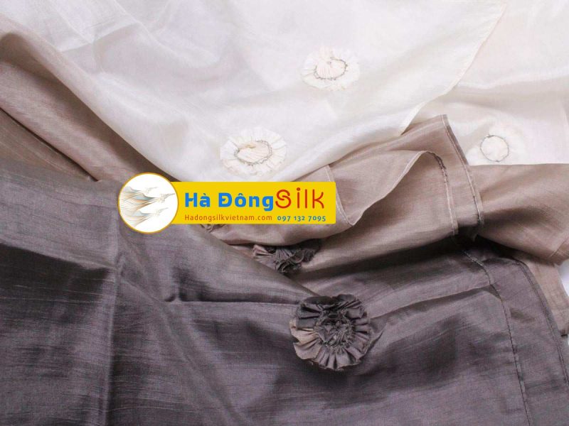Khăn Choàng Cổ Hà Đông Đính Hoa MNV-KL48-24 - Ảnh 2