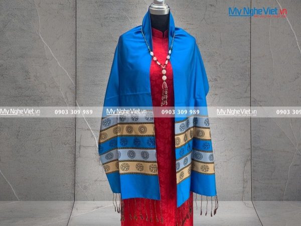 Khăn Lụa Họa Tiết Văn Miếu Quốc Tử Giám MNV-KLLS36180-2.1