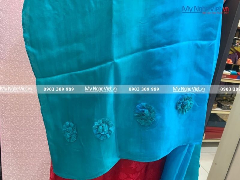 Khăn Choàng Cổ Hà Đông Đính Hoa MNV-KL48-14 - Ảnh 4