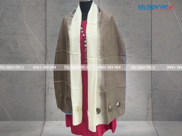 Khăn Choàng Cổ Hà Đông Đính Hoa MNV-KL48-24