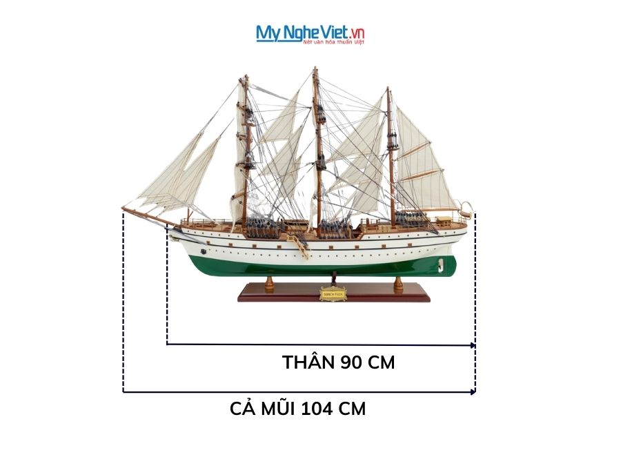 Mô hình tàu thuyền Hải Quân Gorch Fock