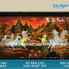 Tranh Sơn Mài Mã Đáo Thành Công Nền Ấm