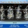 Quà Tân Gia - Bộ Tranh Sơn Mài Mai Lan Cúc Trúc Nền Đen