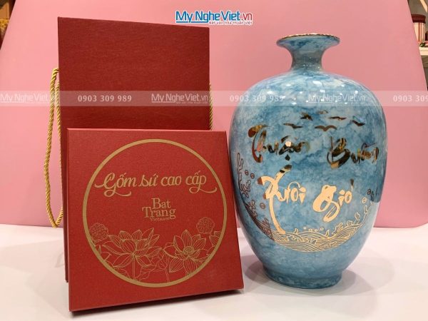 Bình Thu Tài Lộc Gốm Thuận Buồm Xuôi Gió