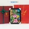 Tranh Sơn Mài Hoa Sen Cẩn Trứng
