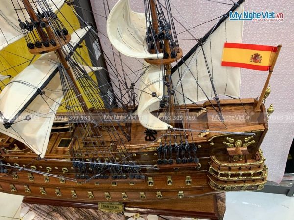 Mô hình thuyền chiến cổ San Felipe