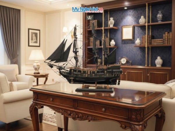Mô hình tàu chiến cổ Ngọc Trai Đen Black Pearl