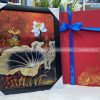 Quà tân gia khai trương - Tranh sơn mài hoa sen 35x45