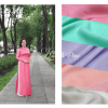 Vải may áo dài satin trơn