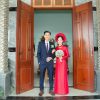 Vải may áo dài cô dâu