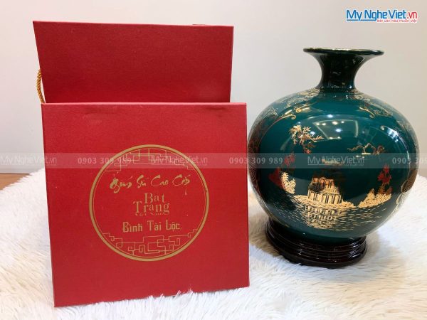 Bình Tài Lộc Cảnh Chùa Một Cột - MNV-HBT27/1