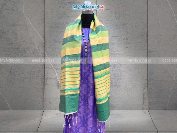 khăn lụa tơ tằm dệt thổ cẩm