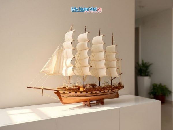 Mô hình thuyền buồm France II thân 60cm