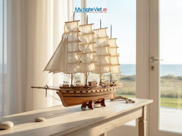 Mô hình thuyền buồm France II thân 60cm