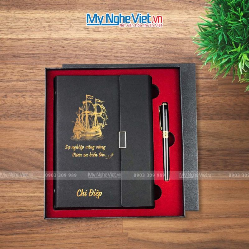 Quà Tặng Sổ Bút In Thông Điệp, Lời Chúc