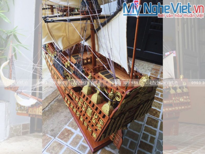Mô Hình Tàu Thuyền Chiến Cổ Sovereign Of The Seas 1m2 MNV-TB14/1m2 - Ảnh 3