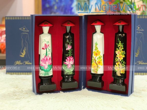 Tượng sơn mài cô gái áo dài miss Việt Nam