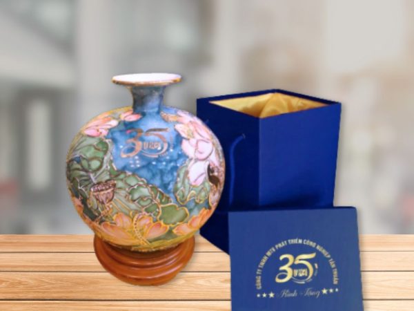 Lọ Thu Tài Đắp Nổi In Logo