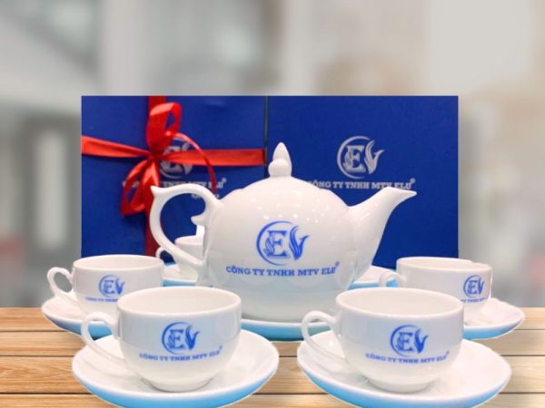 Bình Trà Bát Tràng Chóp Lửa Men Trắng