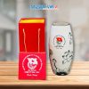 Lọ Hoa Gốm Dáng Quả Boom In Logo