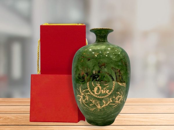 Lọ Thu Tài Men Vân Đá