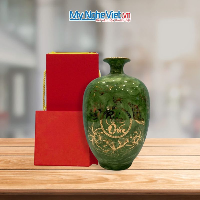 Lọ Thu Tài Men Vân Đá