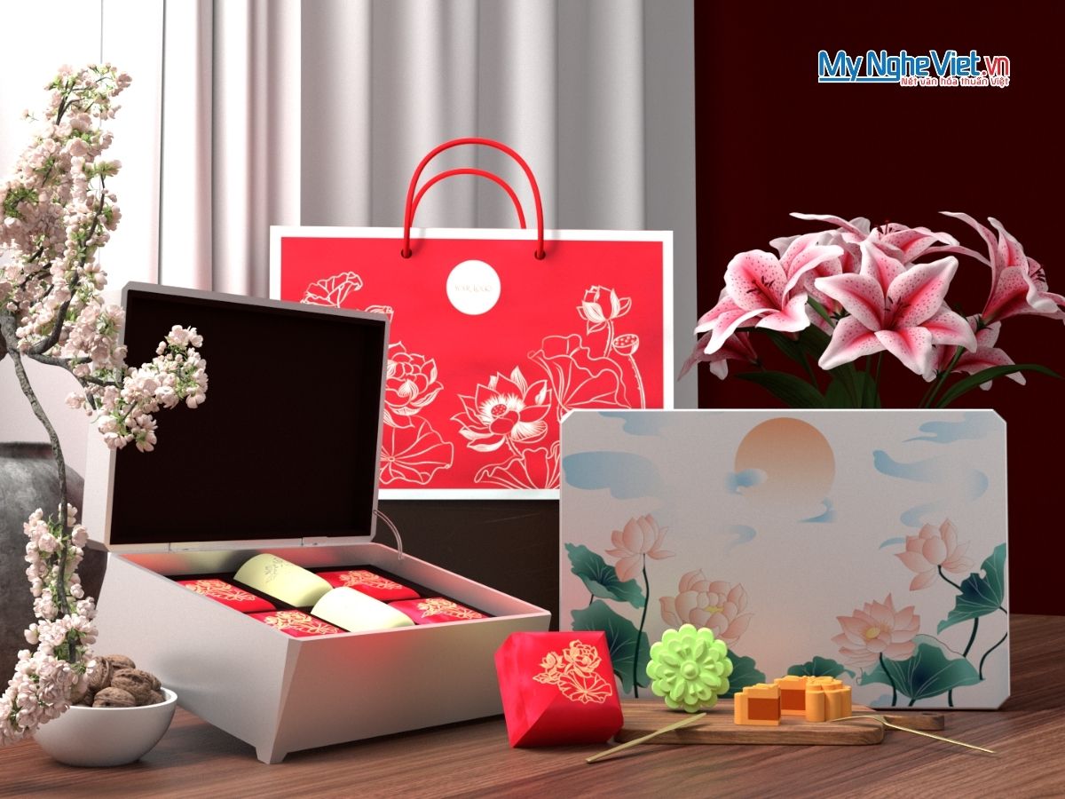 Mẫu Hộp Đựng Bánh Trung Thu Đẹp và Sang Trọng 2025