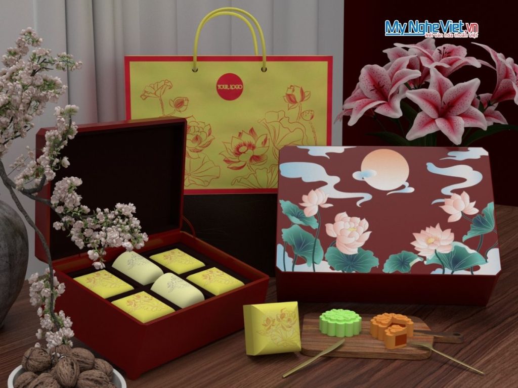 Mẫu Hộp Đựng Bánh Trung Thu Đẹp và Sang Trọng 2025
