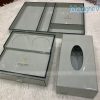 Bộ đồ dùng khách sạn sơn mài nền xám MNV-BSM05