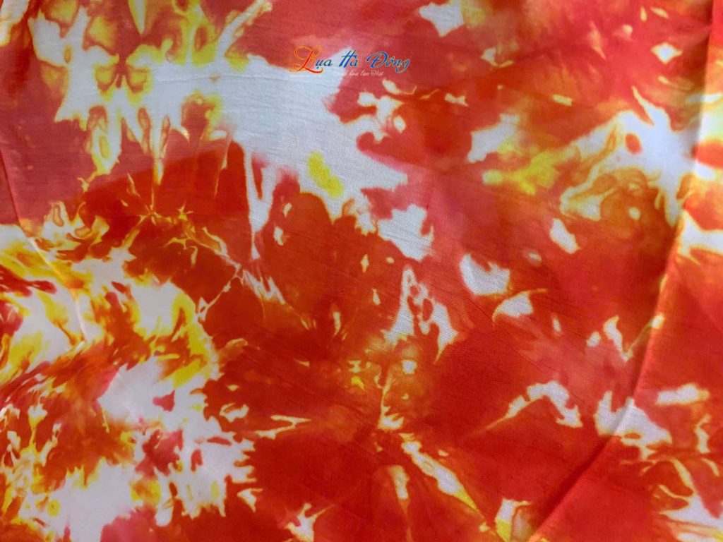 Khăn tằm loang 100% silk