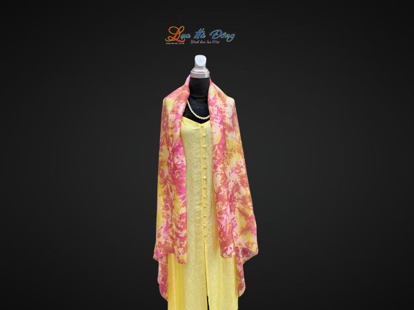 Khăn tằm loang 100% silk