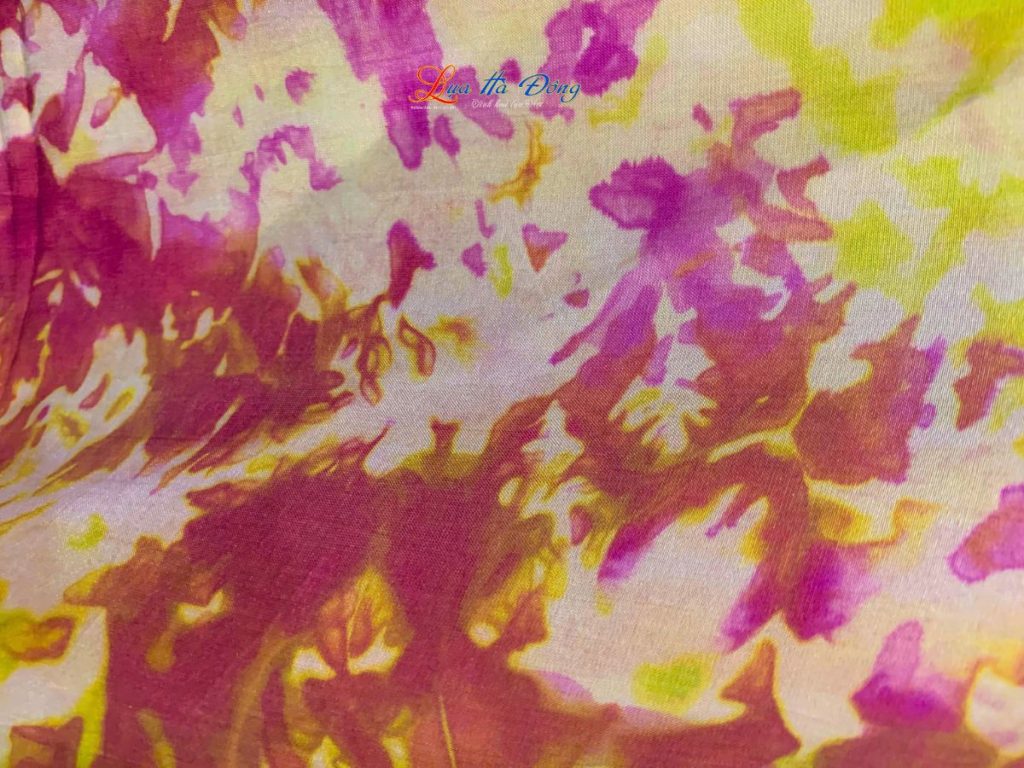 Khăn tằm loang 100% silk