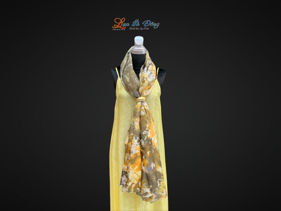 Khăn tằm loang 100% silk
