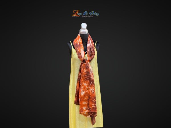 Khăn tằm loang 100% silk