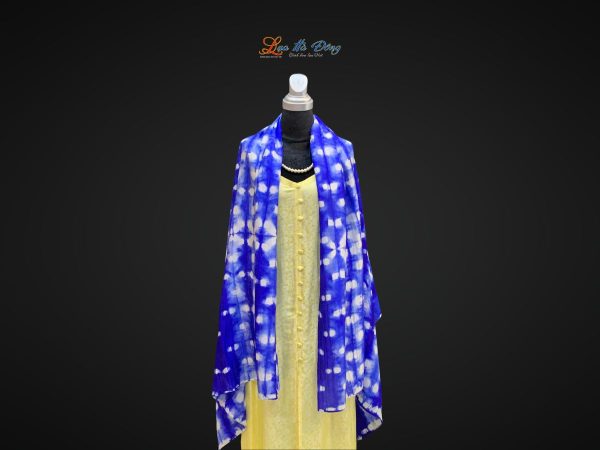 Khăn tằm loang 100% silk