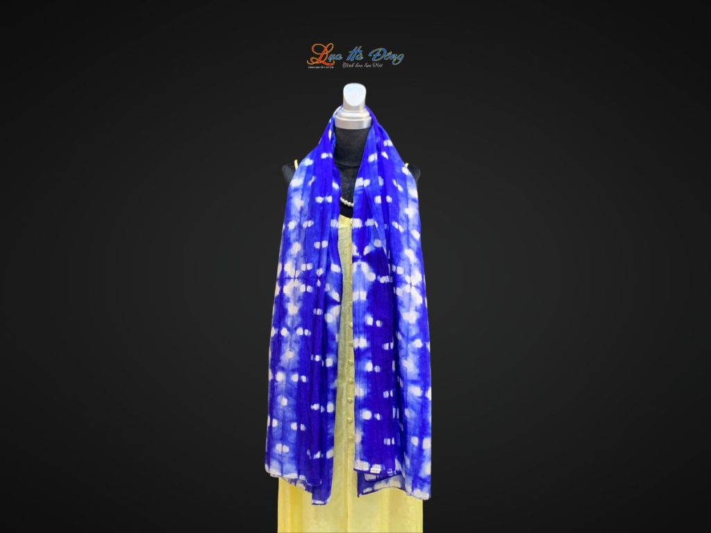 Khăn tằm loang 100% silk