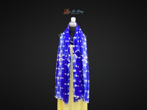 Khăn tằm loang 100% silk