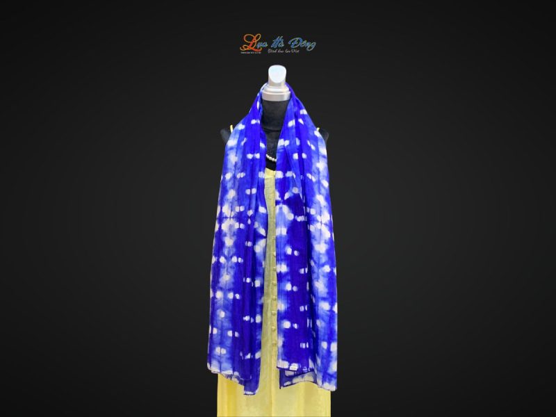 Khăn tằm loang 100% silk