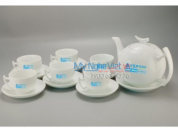 Bình trà Bát Tràng dáng bưởi cành - YSPSAH (HÀNG ĐẶT)