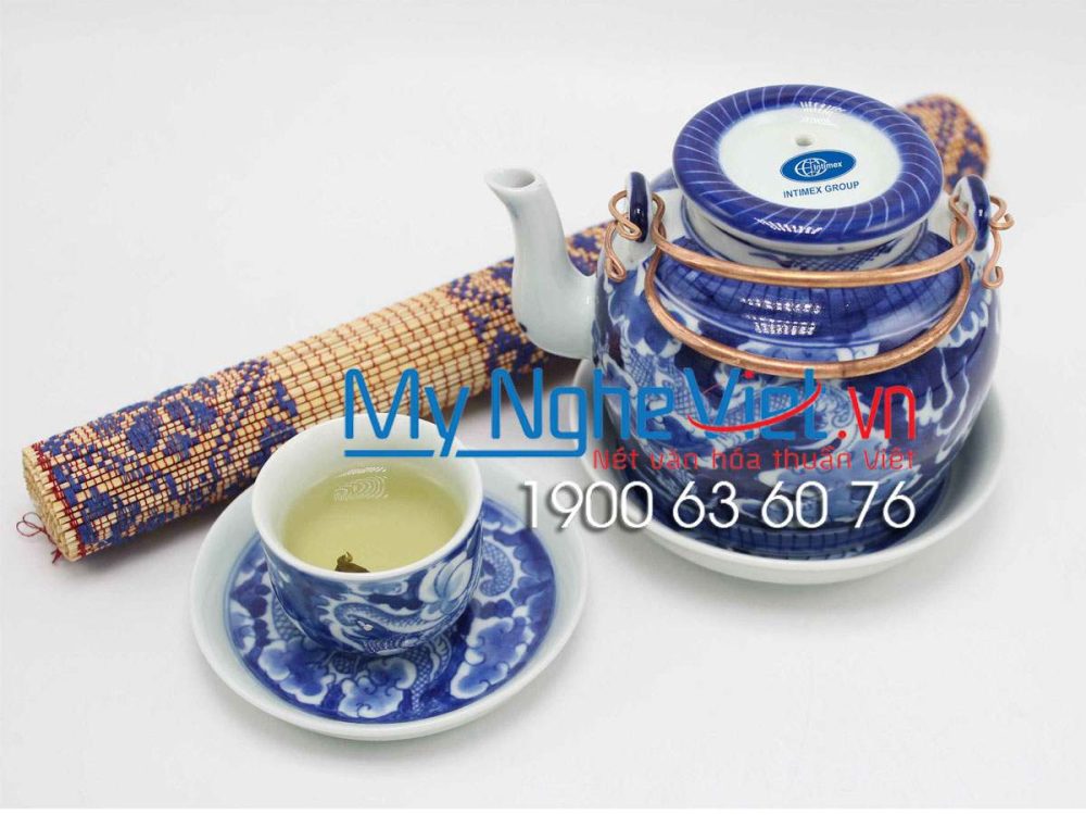 Bộ Bình Trà Gốm Tách Rồng - INTIMEX GROUP (HÀNG ĐẶT)