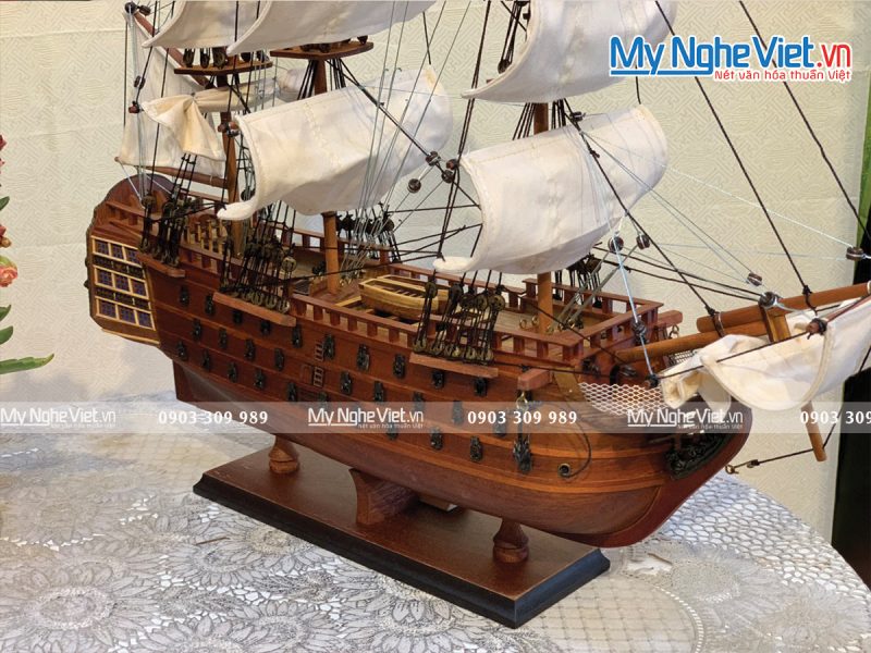 Mô Hình Tàu Thuyền Chiến Cổ HMS Victory (Thân 40) MNV-TB31/40 - Ảnh 3
