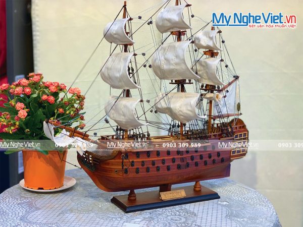 Mô Hình Tàu Thuyền Chiến Cổ HMS Victory (Thân 40) MNV-TB31/40