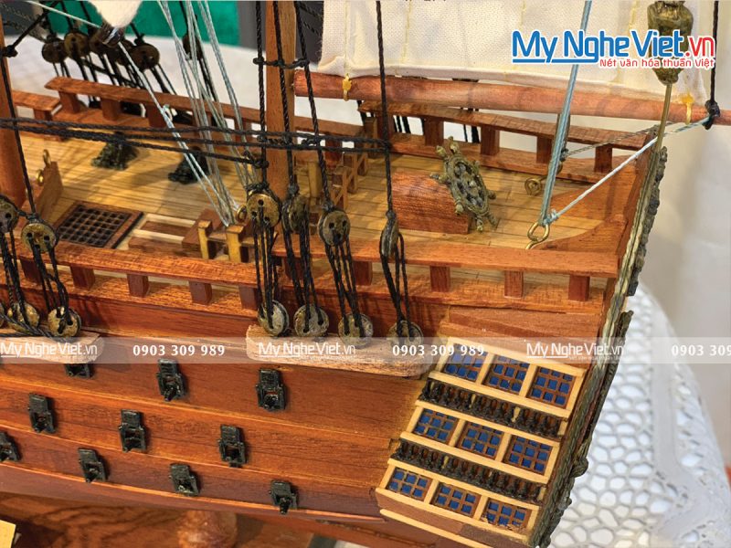 Mô Hình Tàu Thuyền Chiến Cổ HMS Victory (Thân 40) MNV-TB31/40 - Ảnh 2